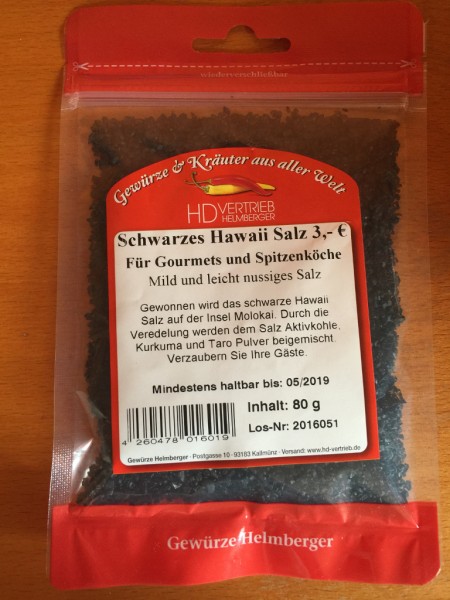 Schwarzes Hawaii Salz